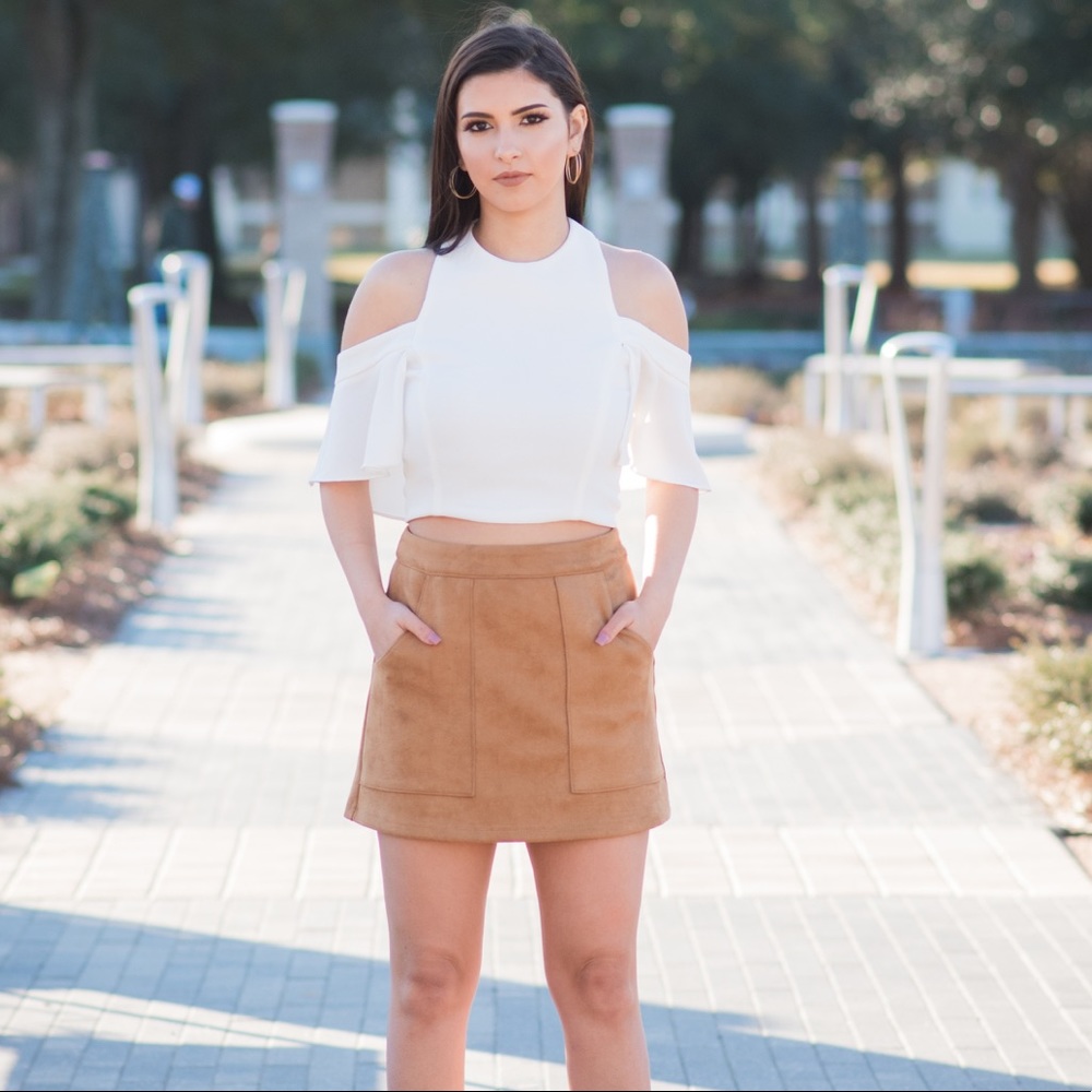 Selling white crop top